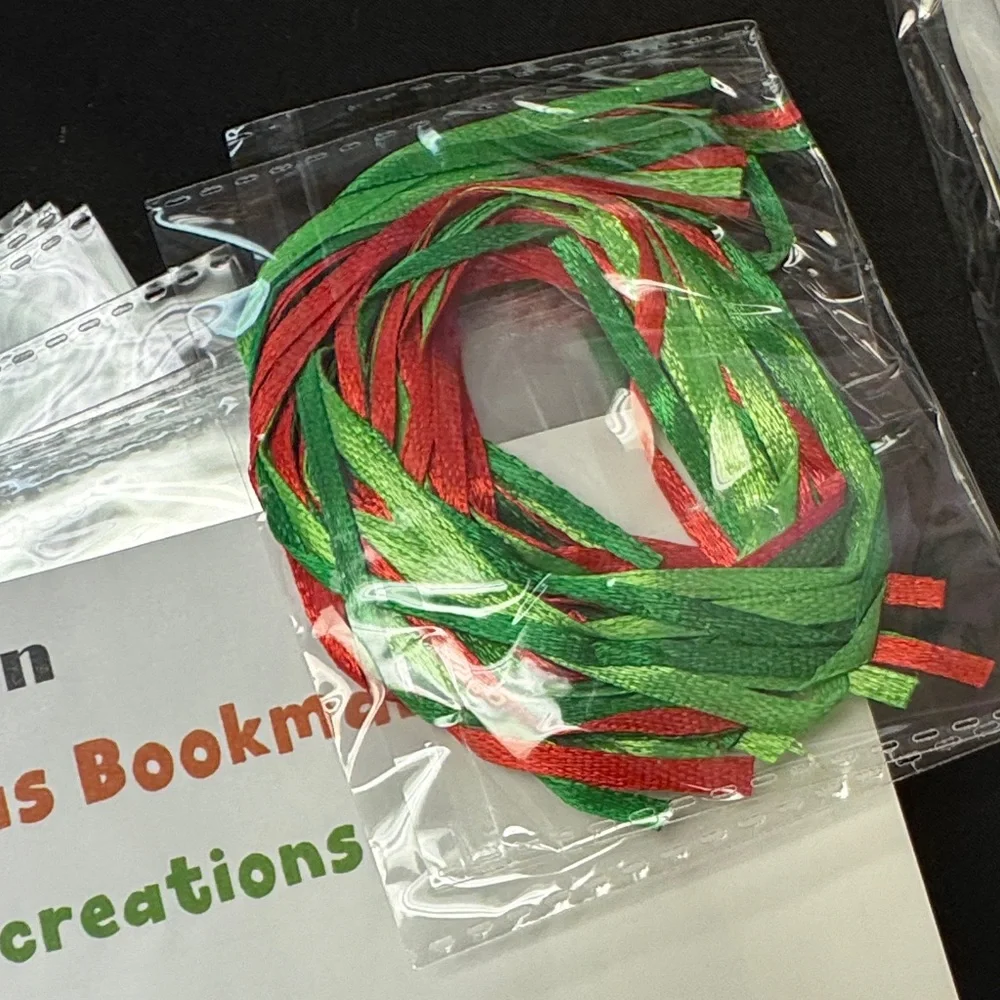 Winlyn DIY Christmas Bookmark Set - Festive Multi-Color image create 8 designs
